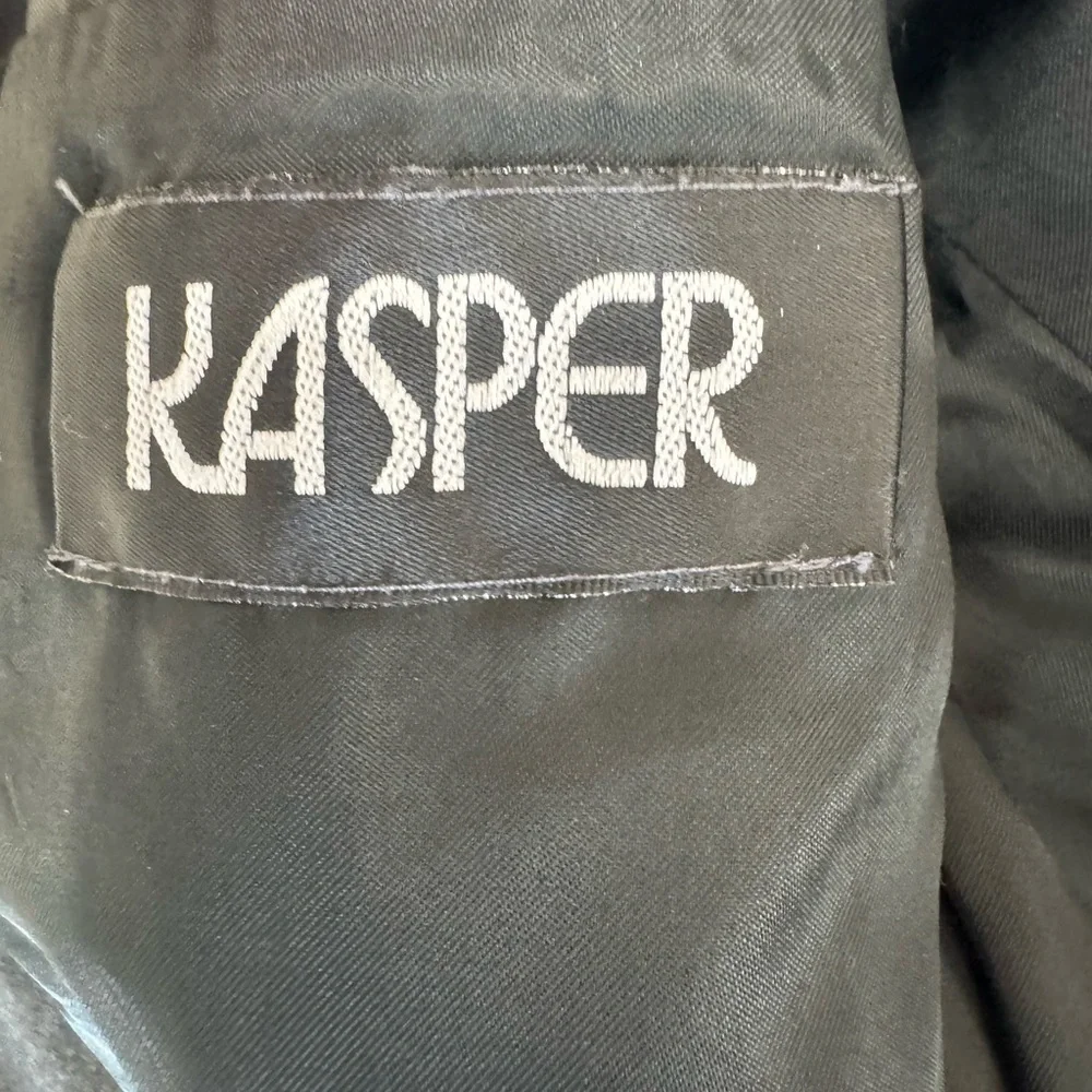 Kasper 42R Gray 100% Virgin Wool Blazer Two Button Sport Coat